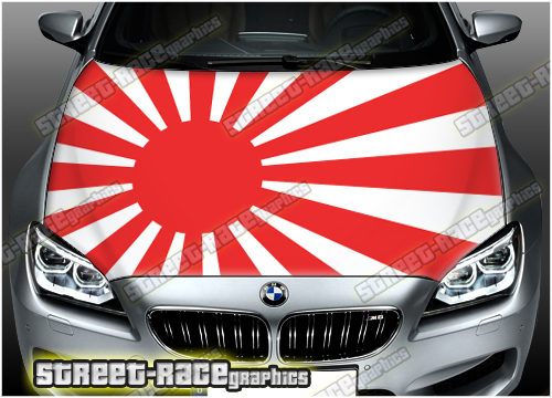 736A - Bonnet wrap (Jap Rising Sun flag)