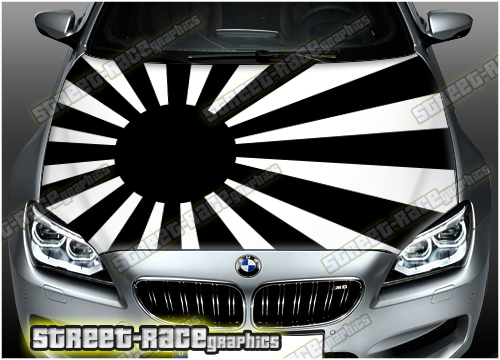 736B - Bonnet wrap (Jap Rising Sun flag)