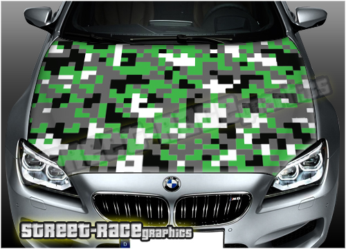 802B - Bonnet wrap (Urban digital camo -GREEN)