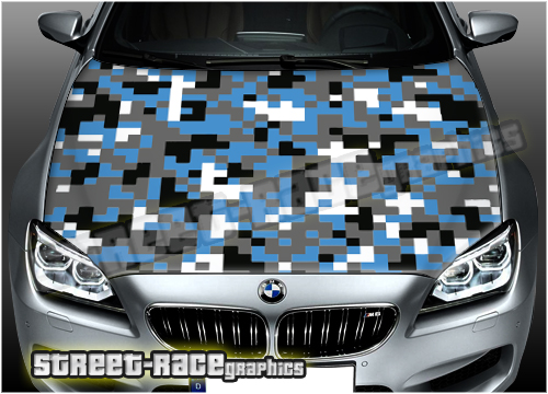 803B - Bonnet wrap (Urban digital camo -BLUE)