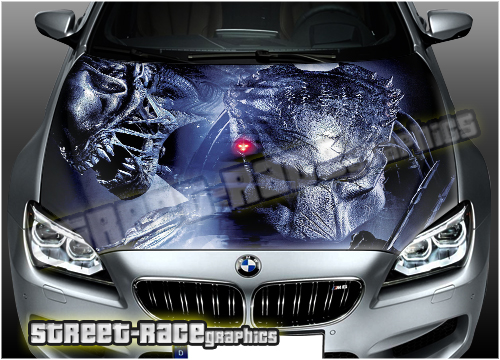 113 - Bonnet wrap (Alien V Predator)