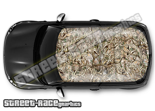 1205 - Camouflage car roof wrap (Buck)