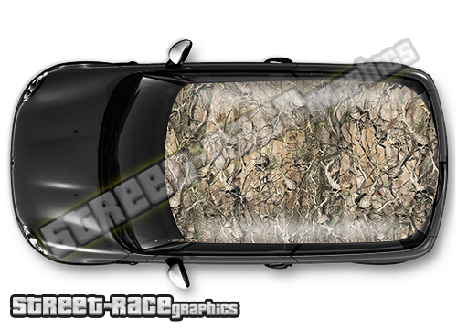 1206 - Camouflage car roof wrap (Skull)