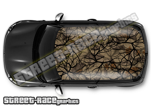 1211 - Camouflage car roof wrap (Savage Autumn)