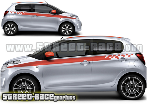 Citroen C1 - 003 upper side stripes