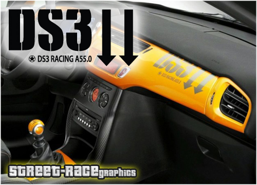 Citroen DS3 dashboard sticker 001