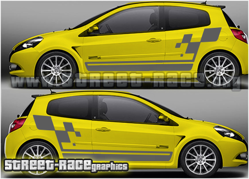 Renault Clio Cup MK3 007 side stickers