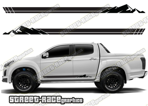Isuzu D-Max side stickers 001