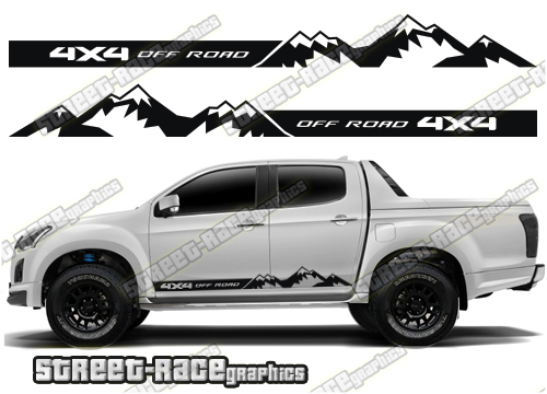 Isuzu D-Max side stickers 002
