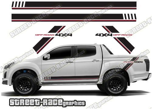 Isuzu D-Max side stickers 009