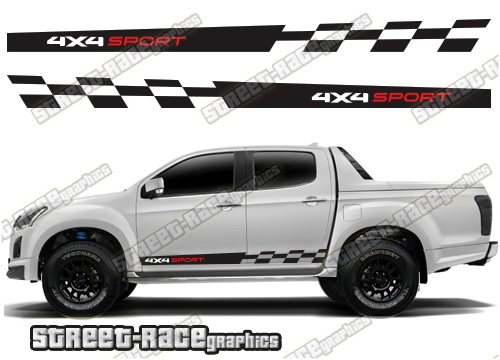 Isuzu D-Max side stickers 015