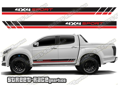 Isuzu D-Max side stickers 017
