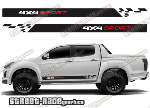 Isuzu D-Max side stickers 018
