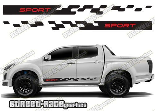 Isuzu D-Max side stickers 020
