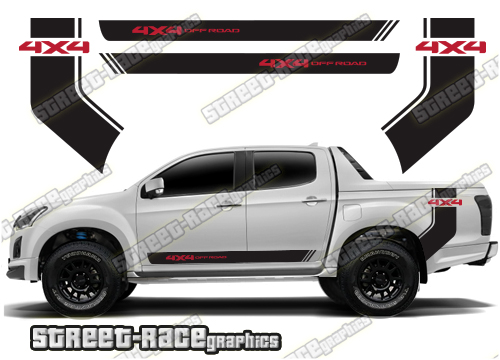 Isuzu D-Max side stickers 025