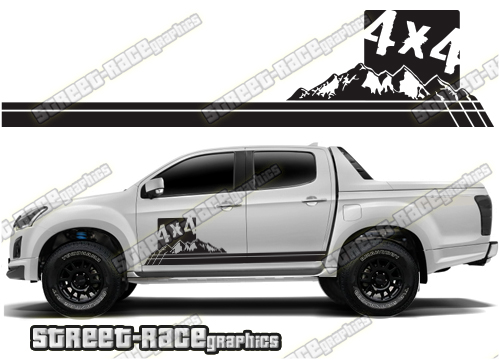 Isuzu D-Max side stickers 034