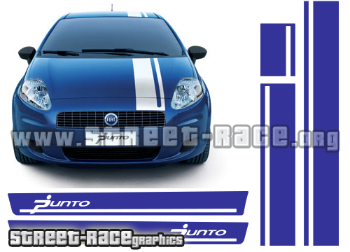 Fiat Punto full racing stripe kit 001