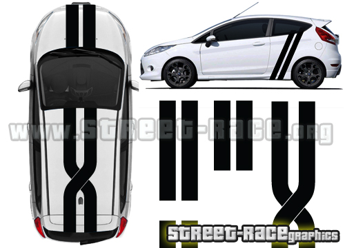 Ford OTT 009 Fiesta ST Crossover racing stripes