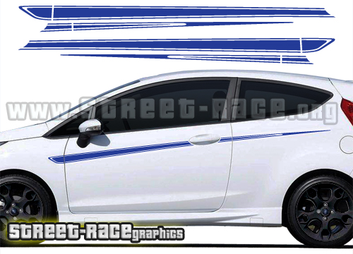 Ford Fiesta S1600 side stripes