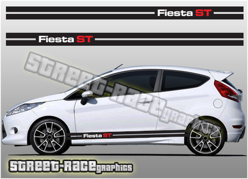 Ford Fiesta side racing stripes 004