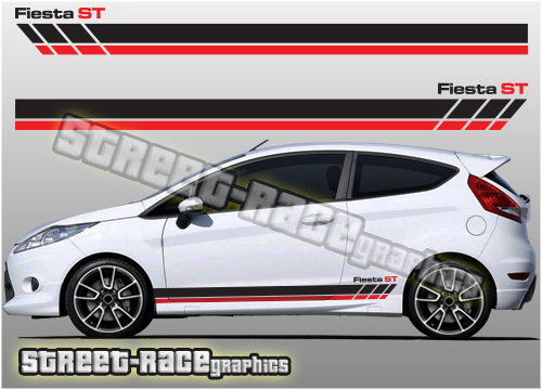 Ford Fiesta racing stripe graphics 010