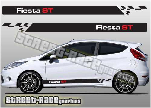 Ford Fiesta side racing stripes 011