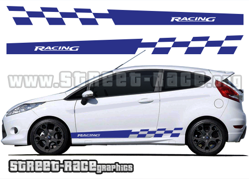 Ford Fiesta side racing stripes 013