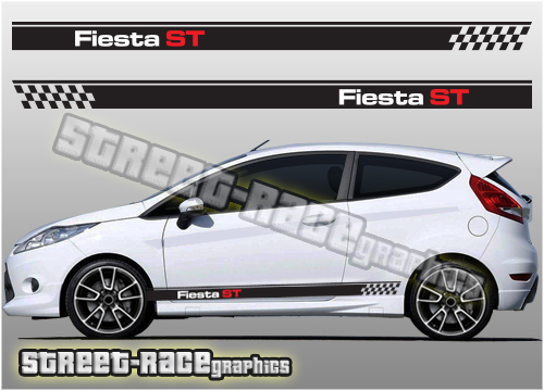 Ford Fiesta side racing stripes 016