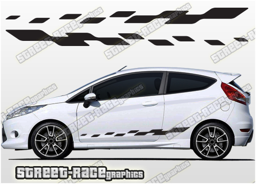 Ford Fiesta side racing flag/stripes 024