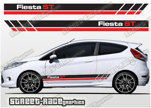 Ford Fiesta racing stripe graphics 027
