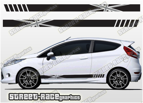 Ford Fiesta side racing stripes 034