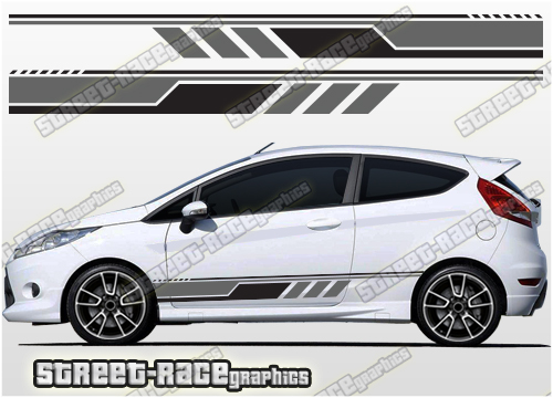 Ford Fiesta side racing stripes 038