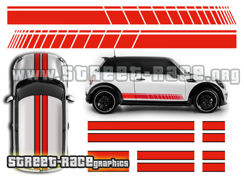 Mini full-001 John Cooper Works racing stripes