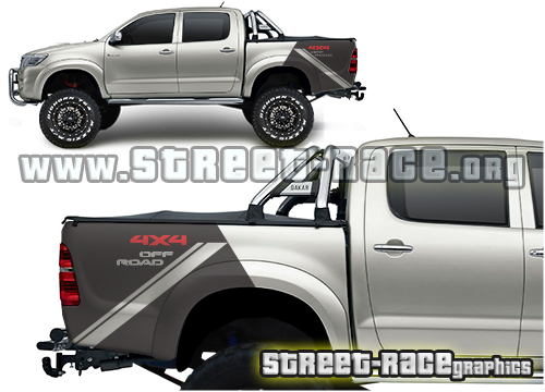 Toyota Hilux bed stickers 015
