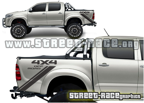 Toyota Hilux bed decals 010