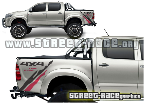 Toyota Hilux bed stickers 011