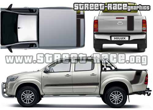 Toyota Hilux 013 TRD syle stripes