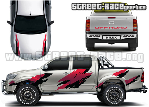 Toyota Hilux 019 rally graphics