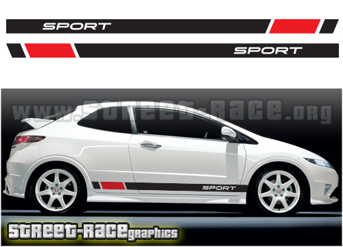 Honda racing stripes 007