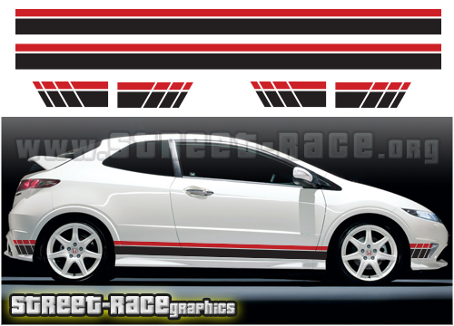 Honda racing stripes 012