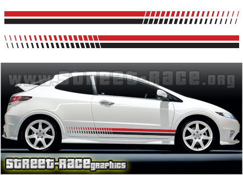 Honda racing stripes 014