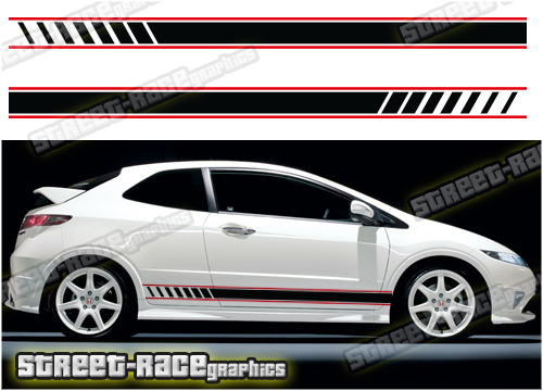 Honda Civic racing stripes 027