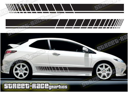 Honda Civic racing stripes 028