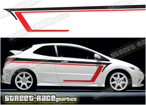 Honda Civic racing stripes 029