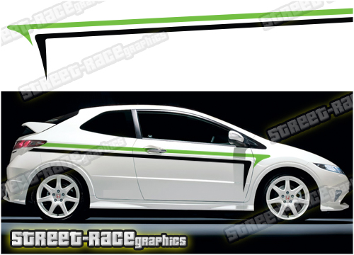 Honda Civic racing stripes 031