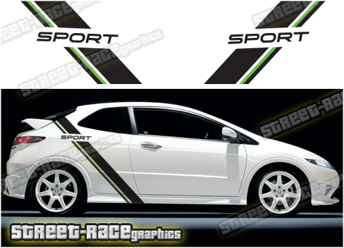 Honda Civic racing stripes 032