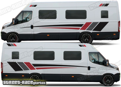 Iveco Daily camper van stickers 001