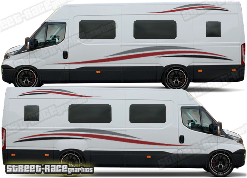 Iveco Daily camper van stickers 002