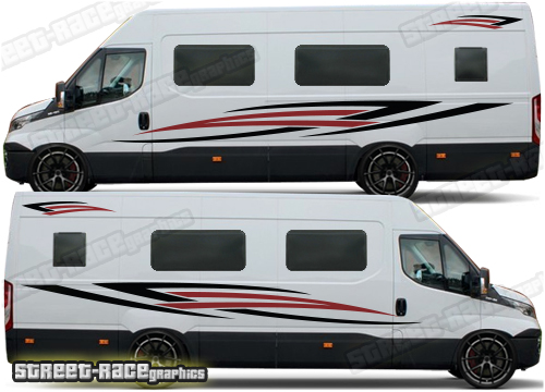 Iveco Daily camper van stickers 003