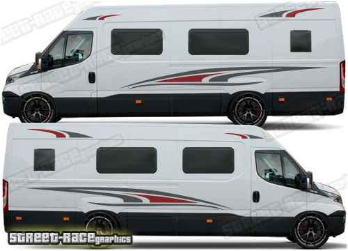 Iveco Daily camper van stickers 012